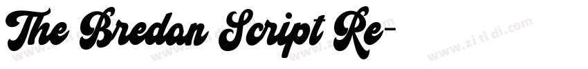 The Bredan Script Re字体转换